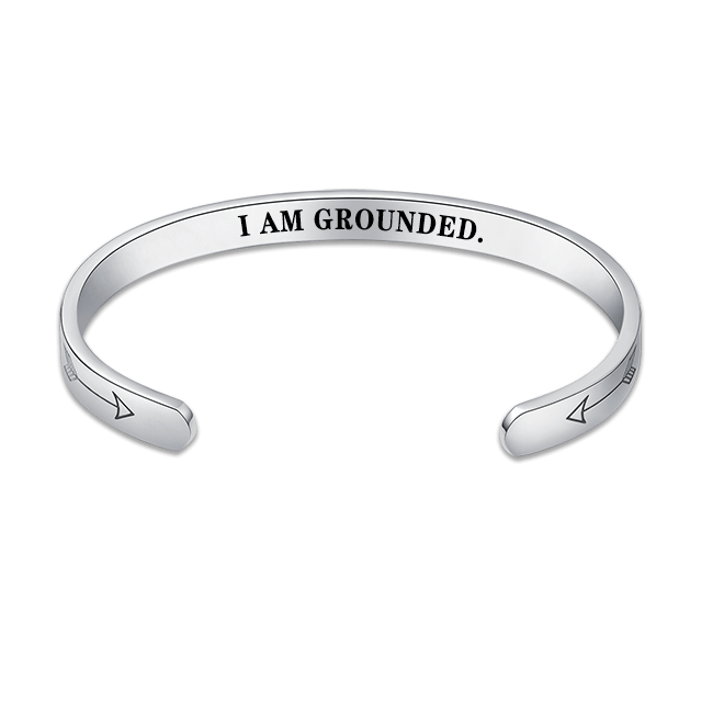 I AM GROUNDED. Inspirational Bracelet