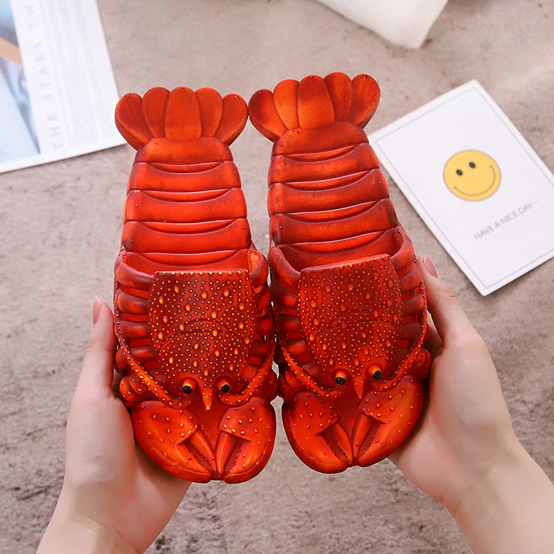 Unisex Lobster Slippers, bass Sandals, Animal Slippers Animal Fish Slippers, Lobster lobster Flip Flops