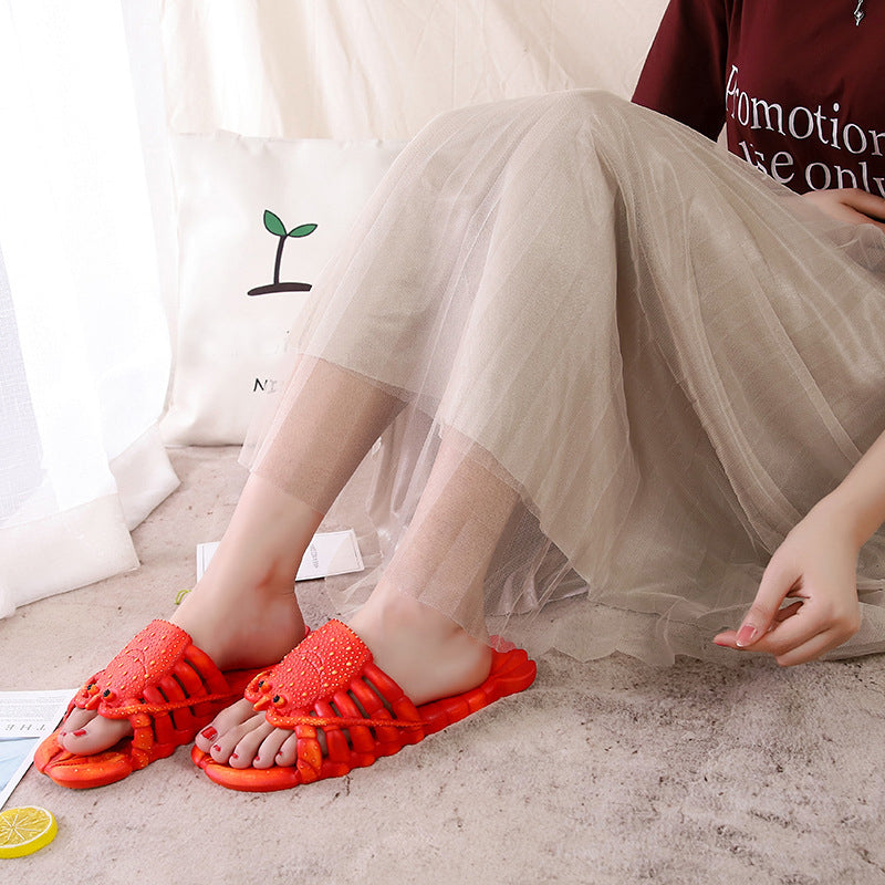 Unisex Lobster Slippers, bass Sandals, Animal Slippers Animal Fish Slippers, Lobster lobster Flip Flops