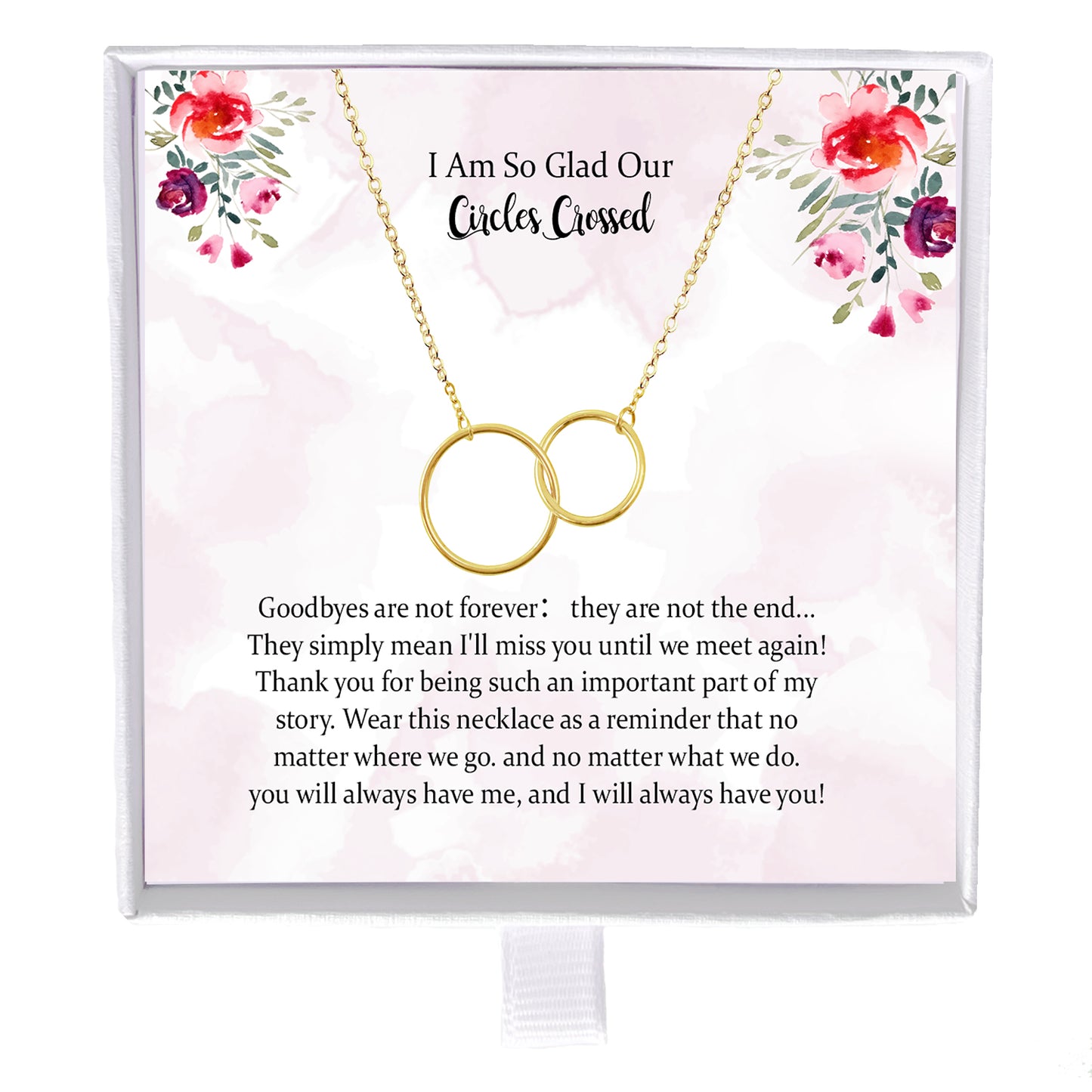 Going Away Gift, Farewell Gift,Best Friend Goodbye Gift - Long Distance Necklace For Sister, Coworker, Boss - Friend Moving Away