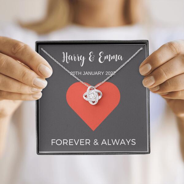 Personalized Wedding Necklace Gifts Or Valentine's Day Presents For Her