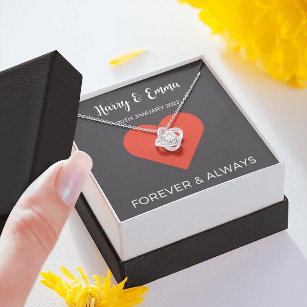 Personalized Wedding Necklace Gifts Or Valentine's Day Presents For Her