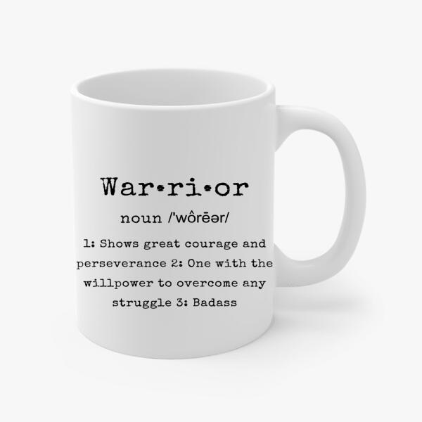 Unbreakable Breast Cancer Warrior Front & Back Coffee Mug