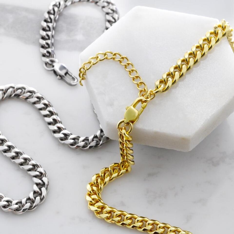 Graduation Cuban Link Chair Necklace Gifts for Him
