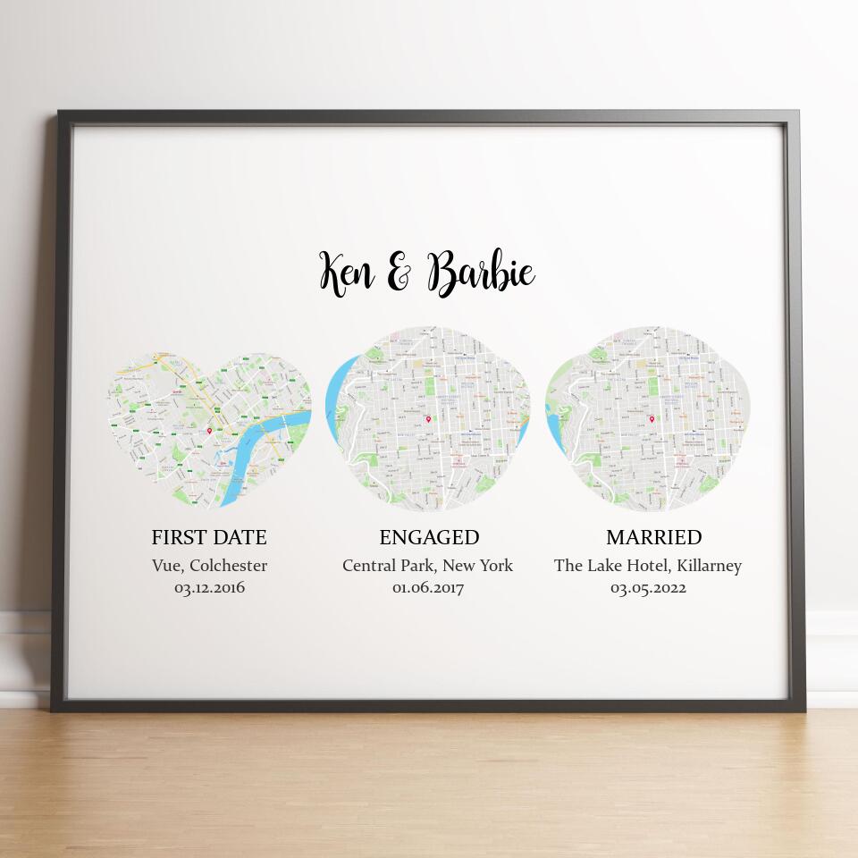Met Engaged Married Wedding Gift For Wife Husband