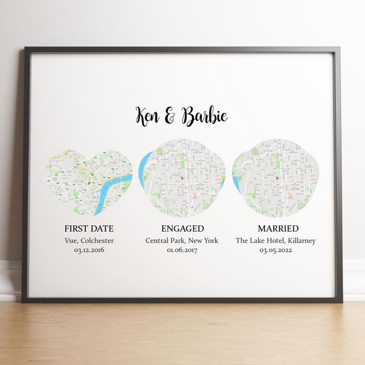 Met Engaged Married Wedding Gift For Wife Husband