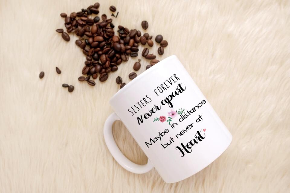 Custom Best Friend Girls Mug, Personalized Best Friend Gift,  Long Distance Gift | Best Friend Coffee Mug