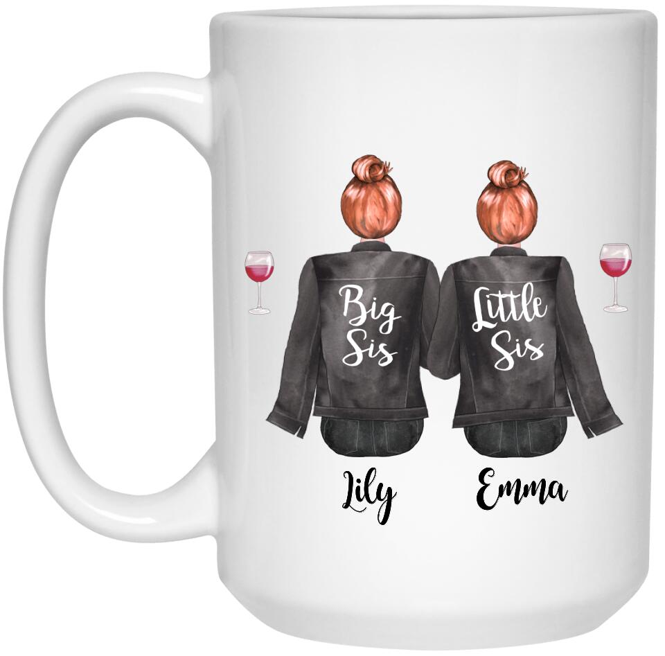 Custom Best Friend Girls Mug, Personalized Best Friend Gift, Long Distance Gift | Best Friend Coffee Mug