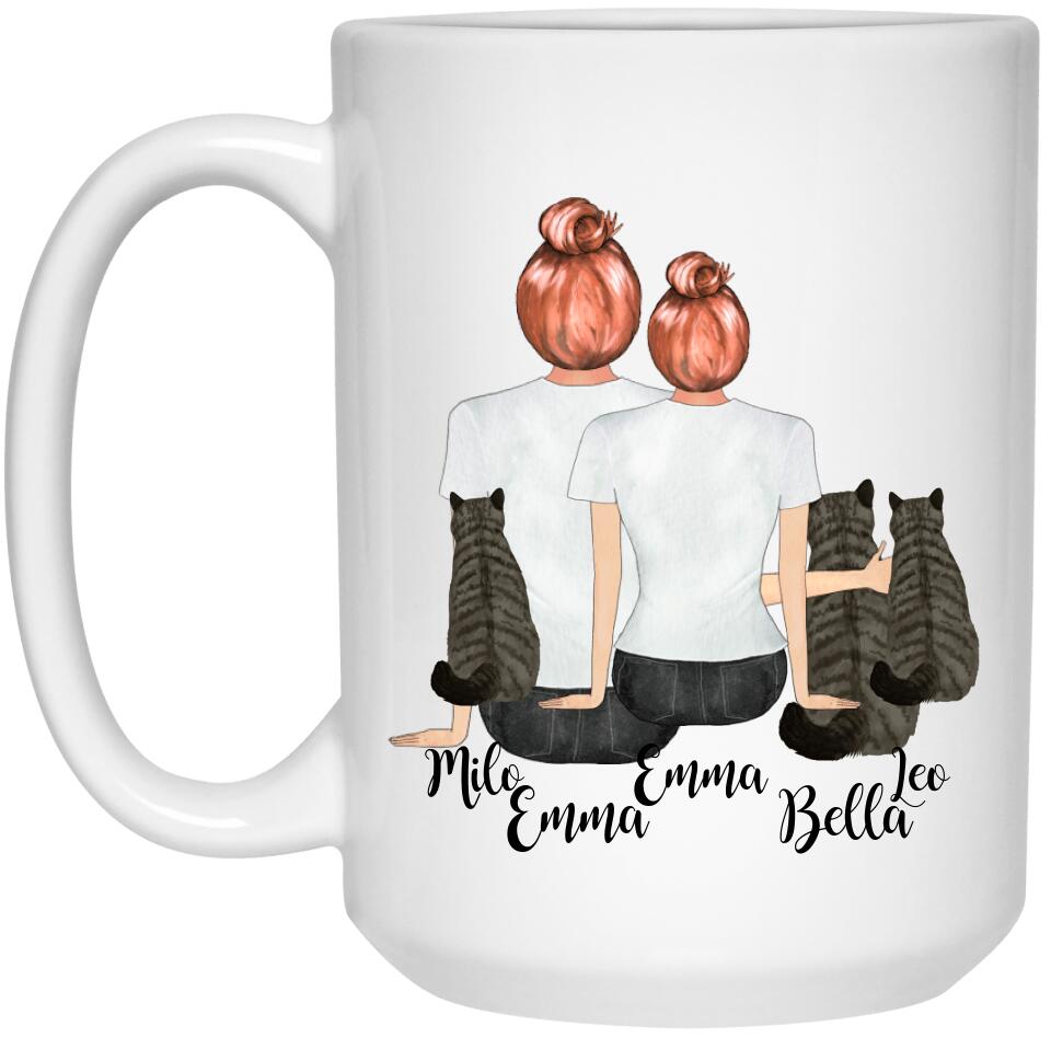 A Personalized Gift For Cat Lovers - Custom "Cat Mom" Coffee Mug! Cat Mug Cat Lover Valentines Day Gift For Girlfriend Valentines Gift