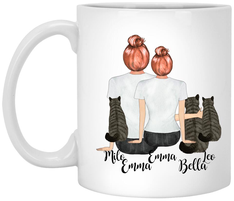 A Personalized Gift For Cat Lovers - Custom "Cat Mom" Coffee Mug! Cat Mug Cat Lover Valentines Day Gift For Girlfriend Valentines Gift