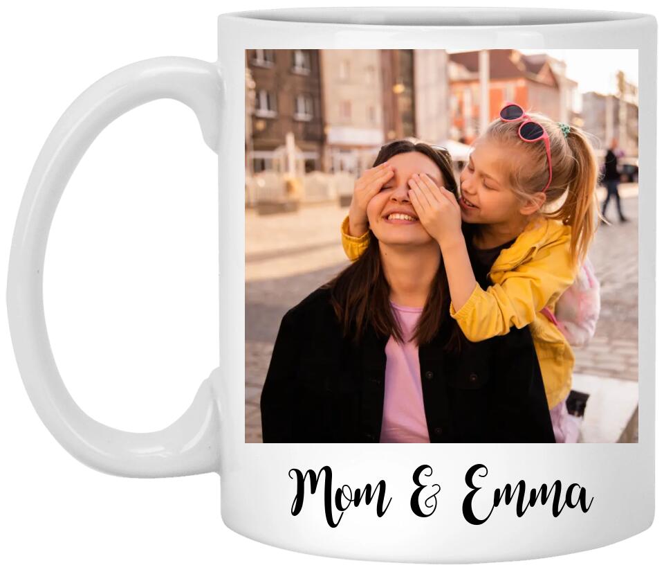 Personalized Photo Coffee Mug, Mom Photo Coffee Mug For New Mom To Be Mama Women Mothers' Day Gift Birthday Present from Daughter Son Husband