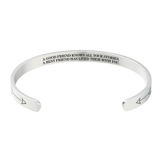 A Good Friend Knows All Your Stories. A Best Friend Has Lived Them With You Bracelet