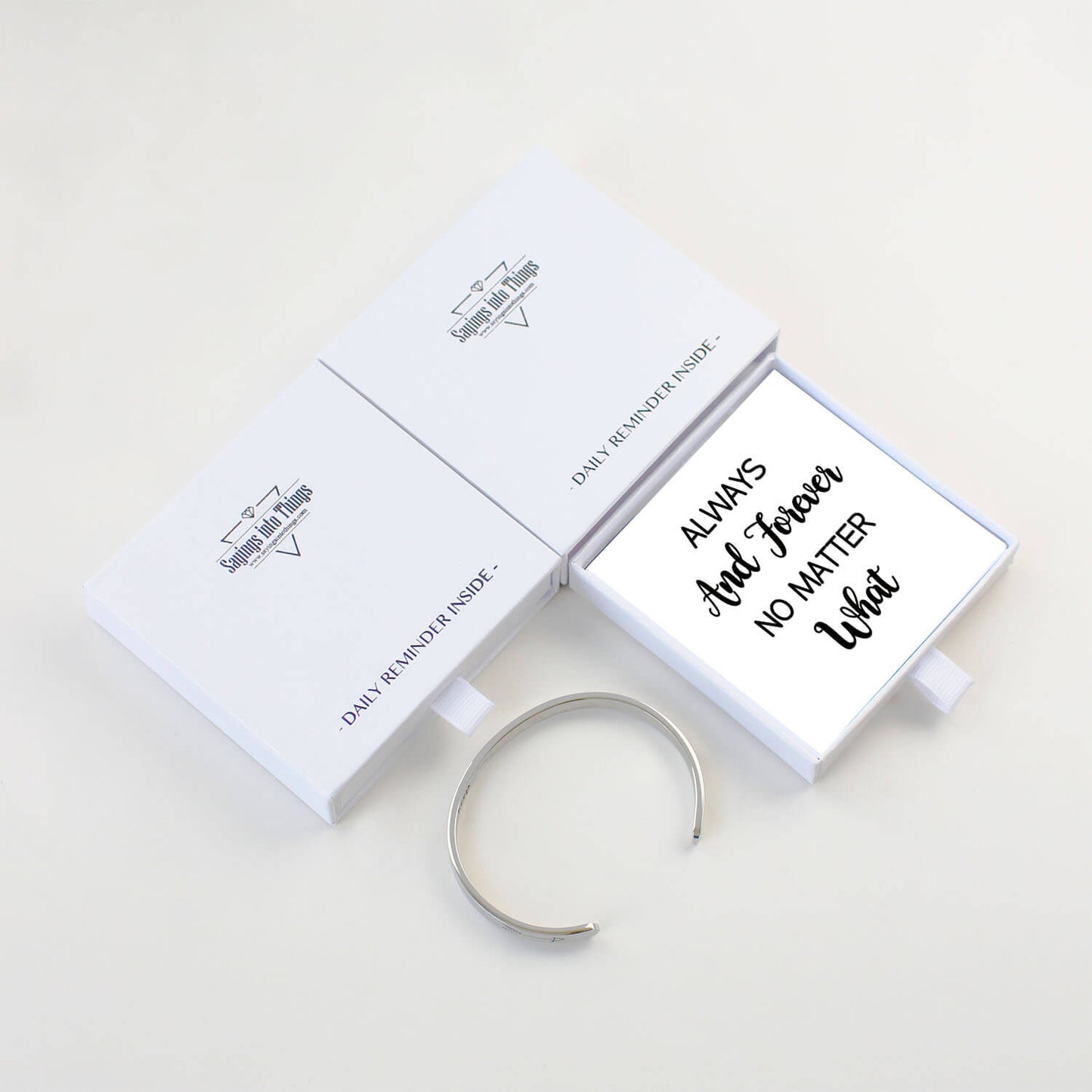 Inspirational Bracelets For Women Teen Girls Personalized Jewelry Gifts For Mom Daughter Sister Friends Stainless Steel Engraved Birthday Christmas Jewelry