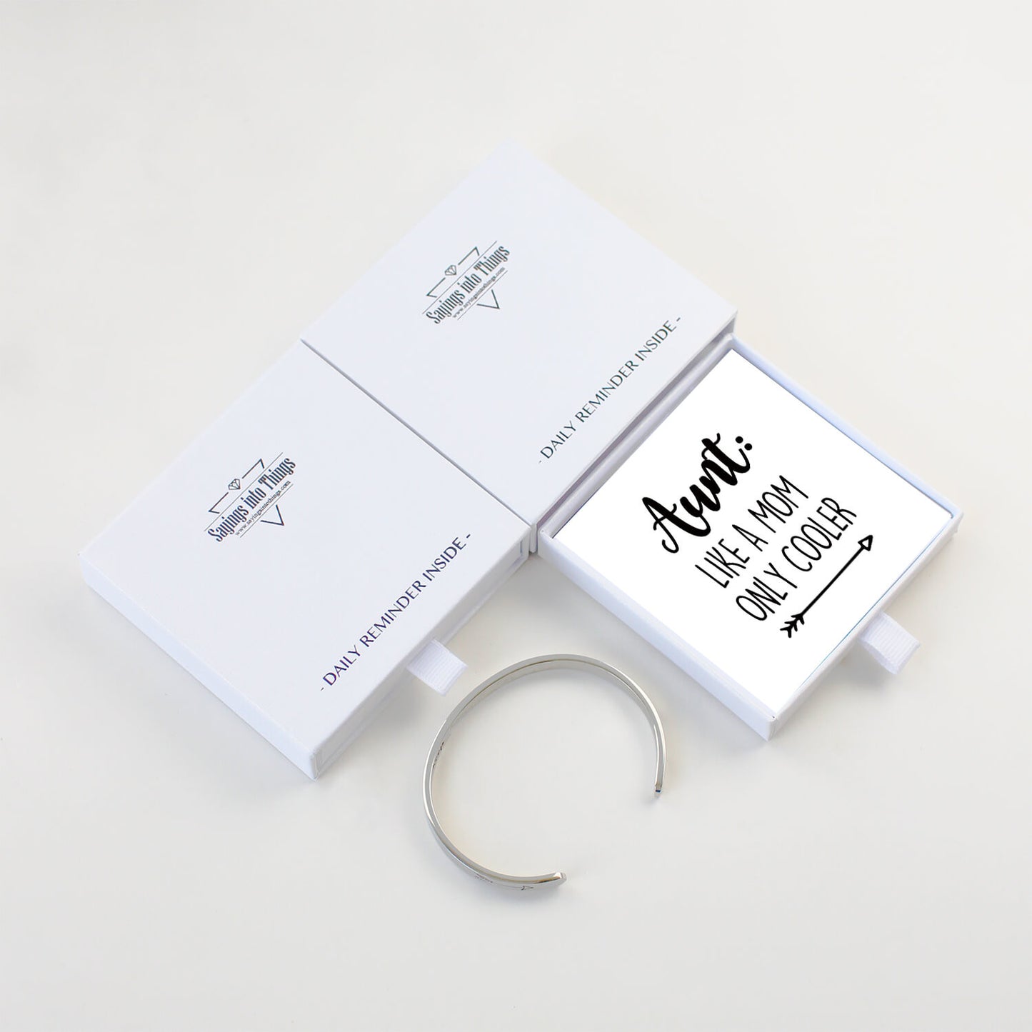 Aunt - Like A Mom Only Cooler Bracelet,Auntie Gifts from Niece Nephew,Aunt Jewelry