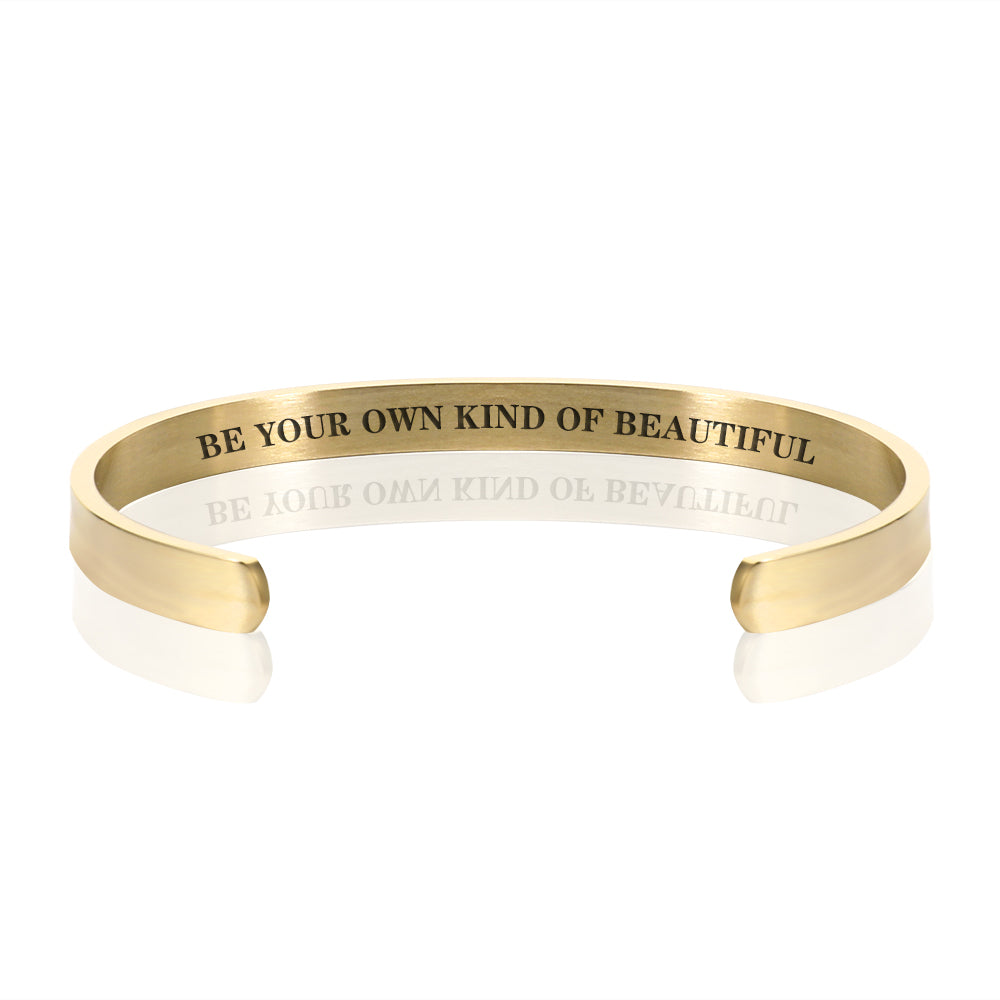BE YOUR OWN KIND OF BEAUTIFUL BRACELET BANGLE - Gold