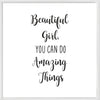 Beautiful Girl, You Can Do Amazing Things Cuff Bracelet Bracelet, Daughter Gift from Mom, Inspirational Cuff Bracelets for DaughterDaughter Gift from Mom, Inspirational Cuff Bracelets for Daughter