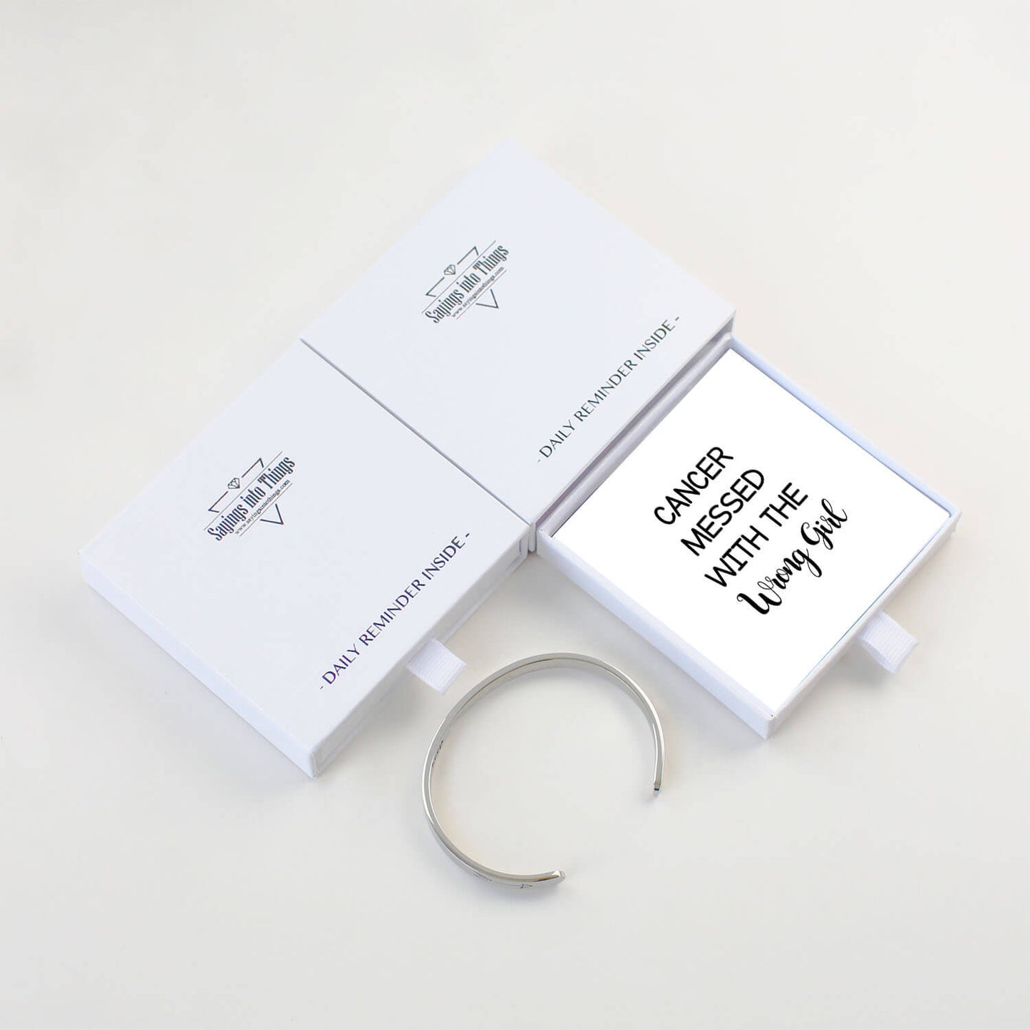 Cancer Messed With The Wrong Girl Bracelet
