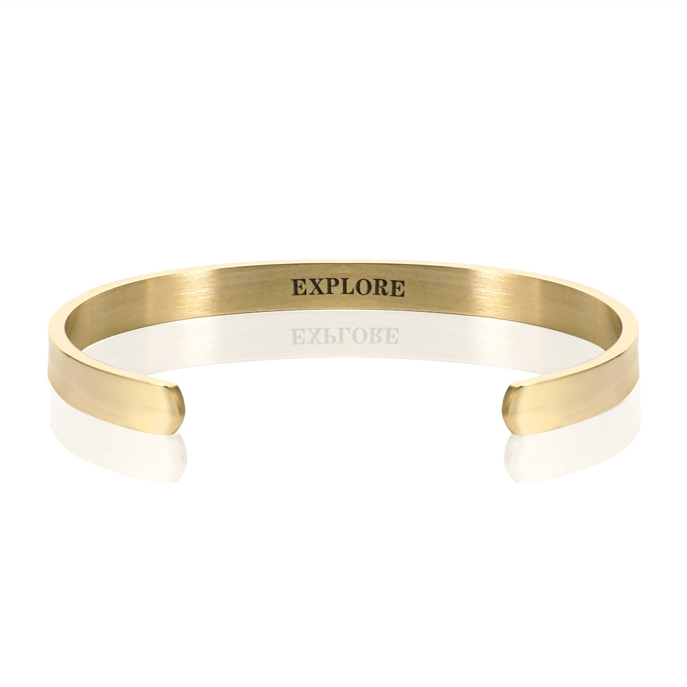 EXPLORE BRACELET BANGLE - Gold