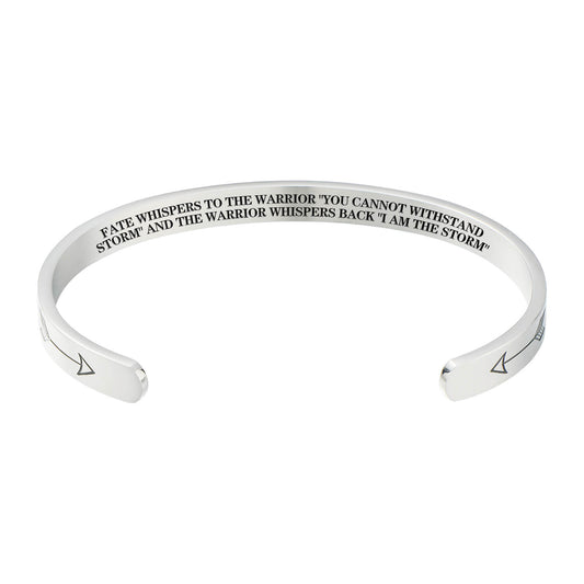 Fate Whispers To The Warrior "You Cannot Withstand Storm" And The Warrior Whispers Back "I Am The Storm" Bracelet