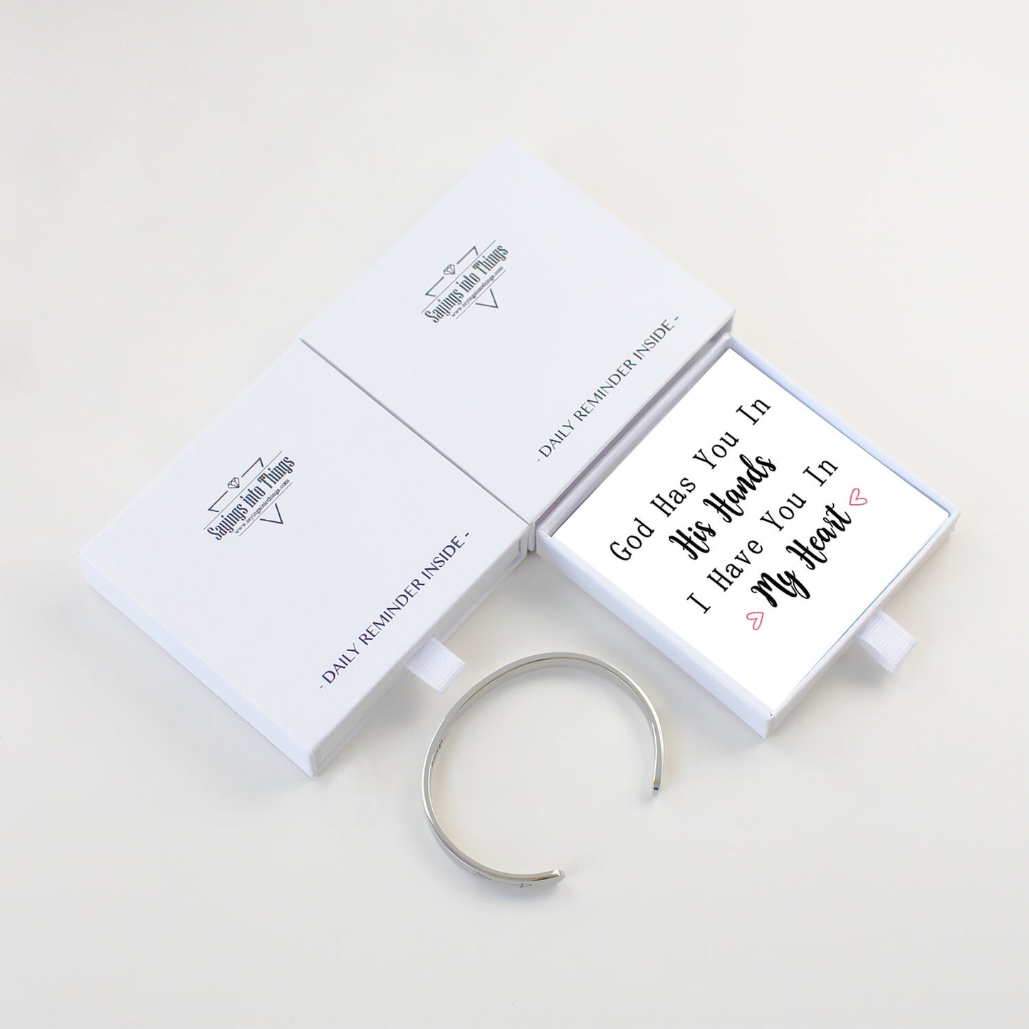 God Has You In His Hands, I Have You In My Heart Bracelet