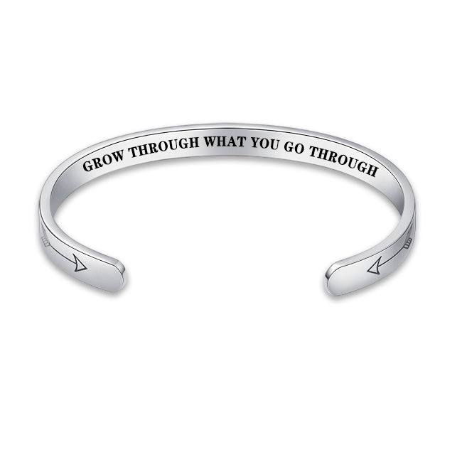 Grow through what you go through Bracelet