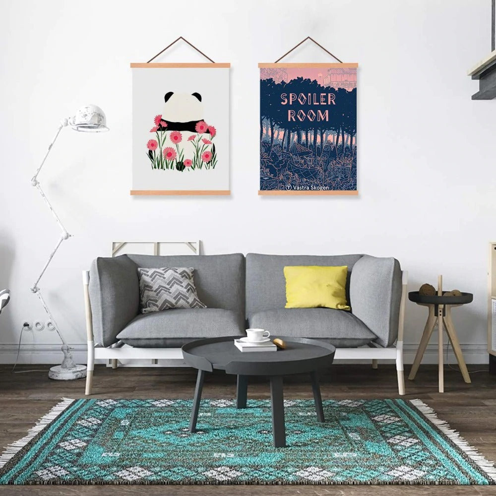 Wooden Magnetic Poster Hanger for Framing Art & Pictures- Poster Hanger- Print Hanger- Wall Hanging- Wooden Poster Hanger