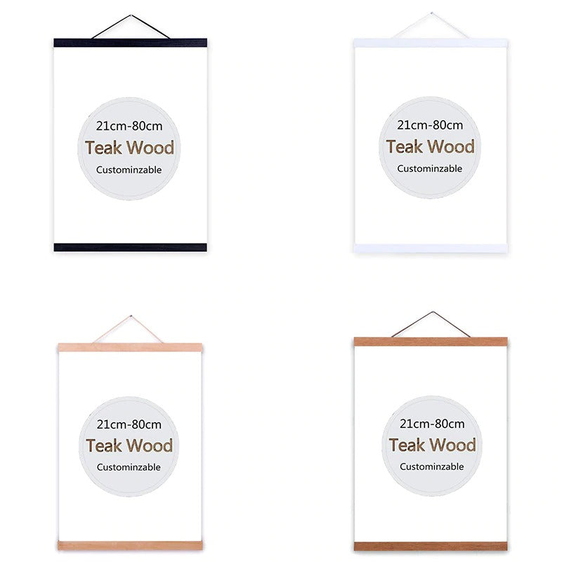 Wooden Magnetic Poster Hanger for Framing Art & Pictures- Poster Hanger- Print Hanger- Wall Hanging- Wooden Poster Hanger