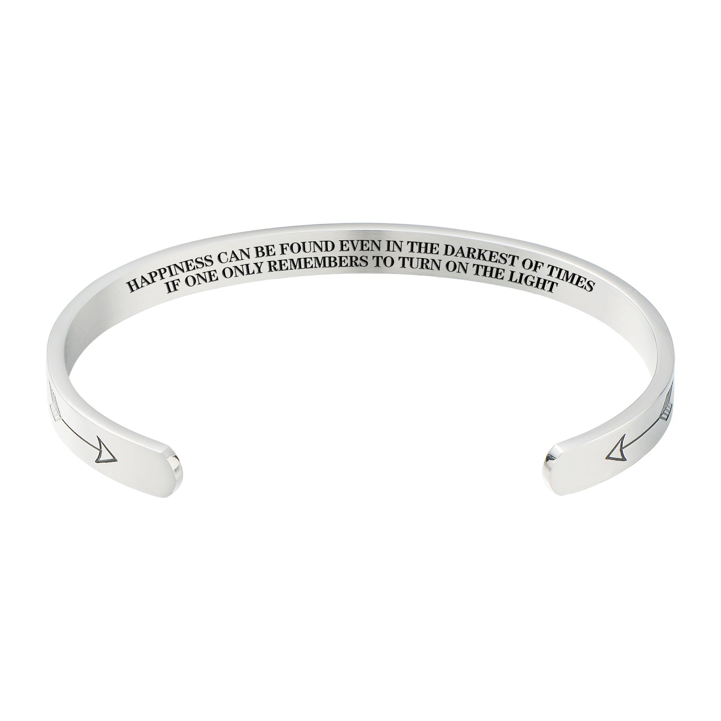 Inspirational Motivational Encouragement Message Cuff Bracelets Friendship Stainless Steel Jewelry Christmas Birthday Gift For Women Girls Bff Daughter Classmates