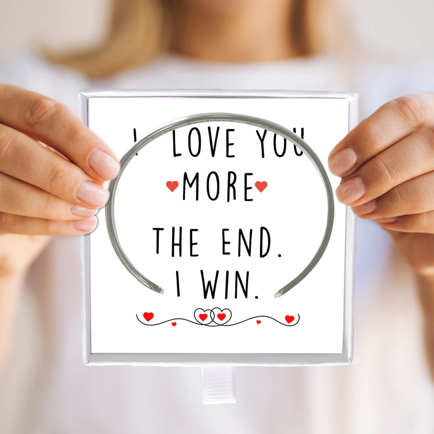 I Love You More The End I Win Bracelet