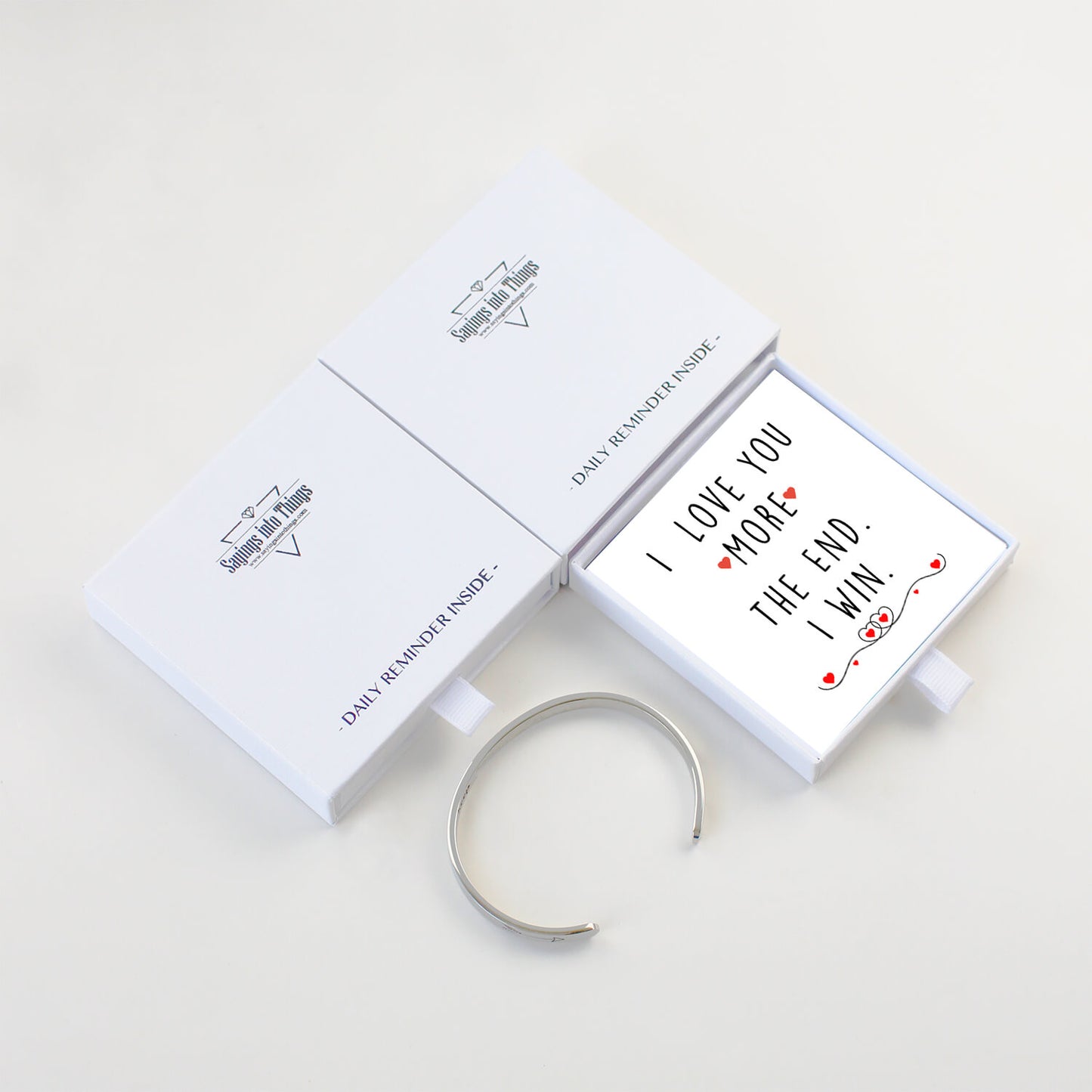 I Love You More The End I Win Bracelet