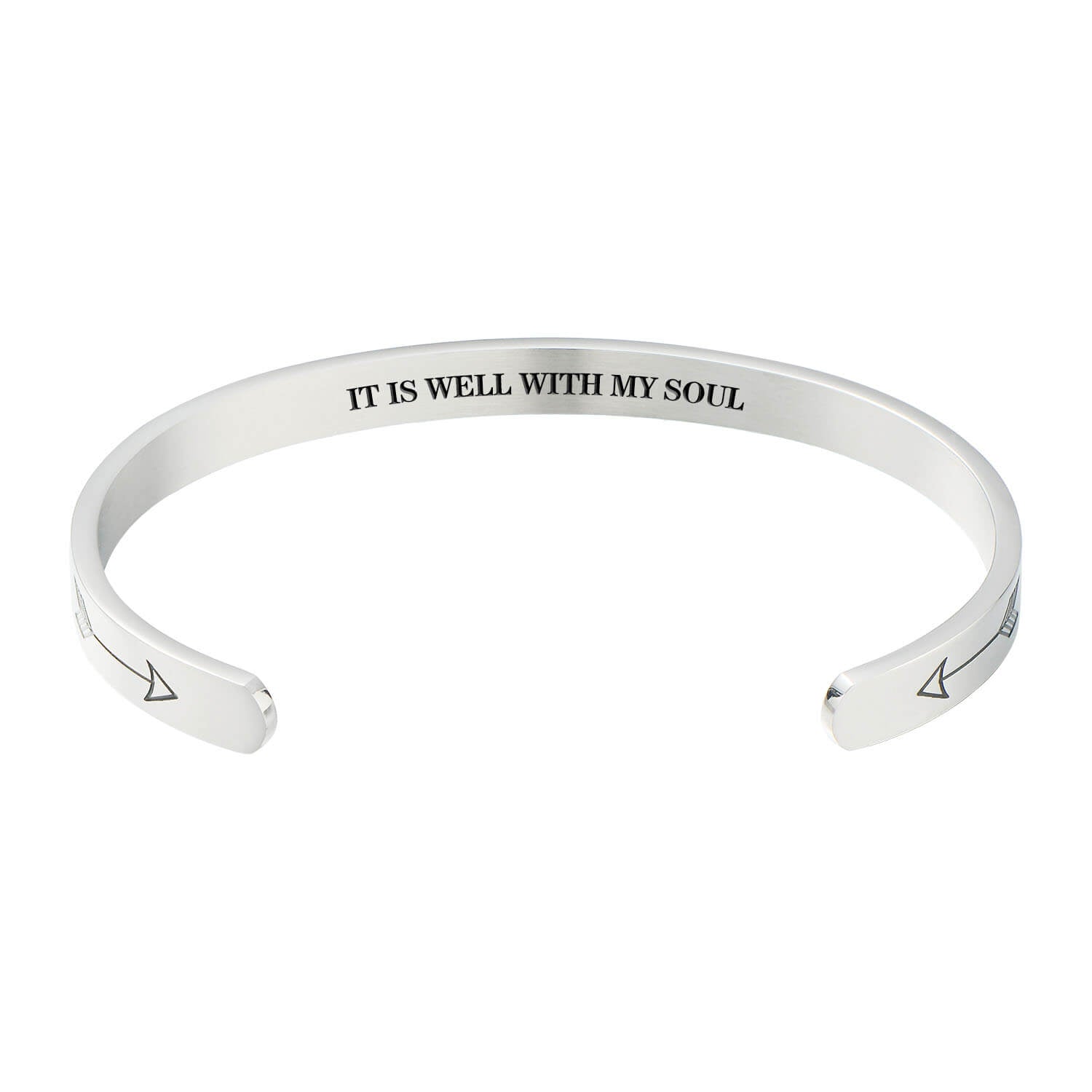 It Is Well With My Soul Bracelet. Inspirational Jewelry. Daily Reminder Cuff Bracelet Gift For Her