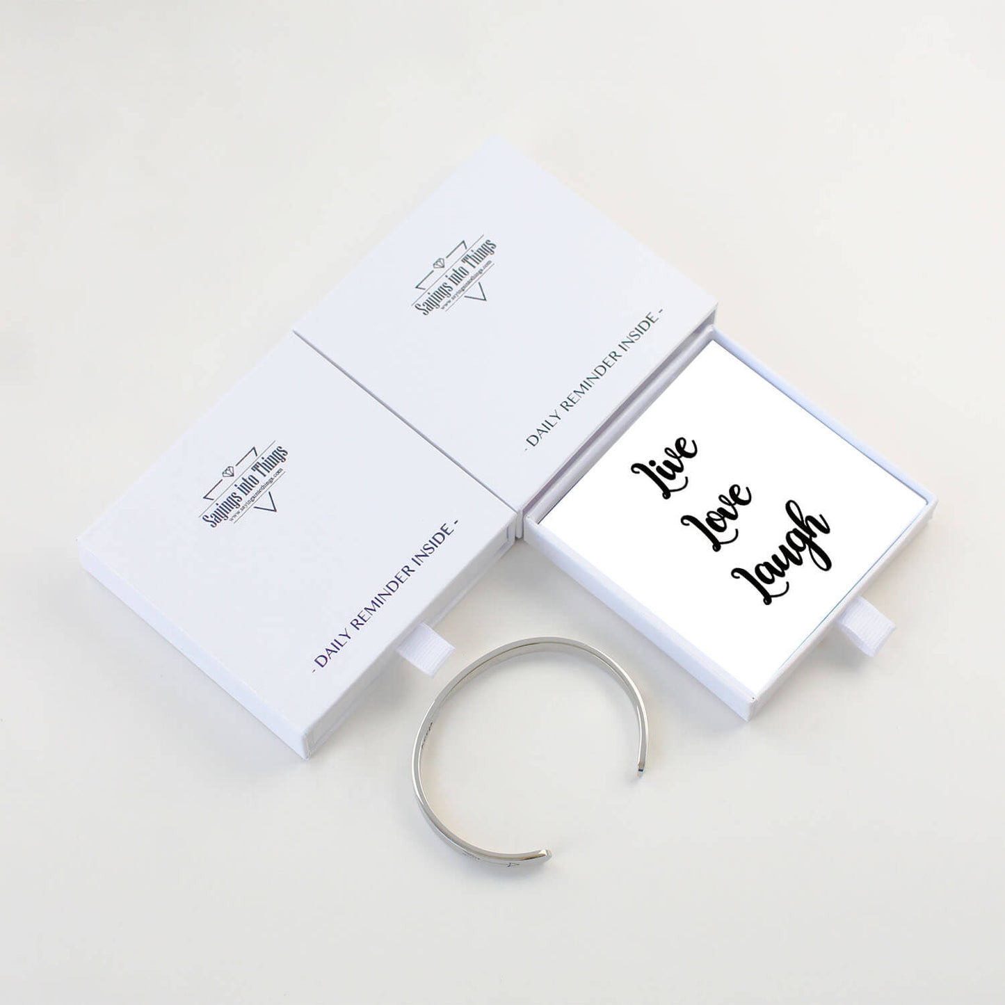 Live Love Laugh Bracelet,Inspirational Jewelry