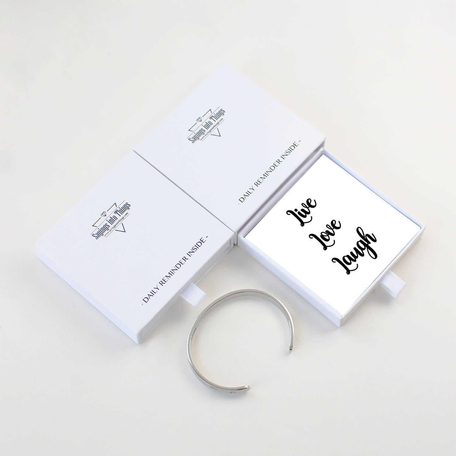 Live Love Laugh Bracelet,Inspirational Jewelry