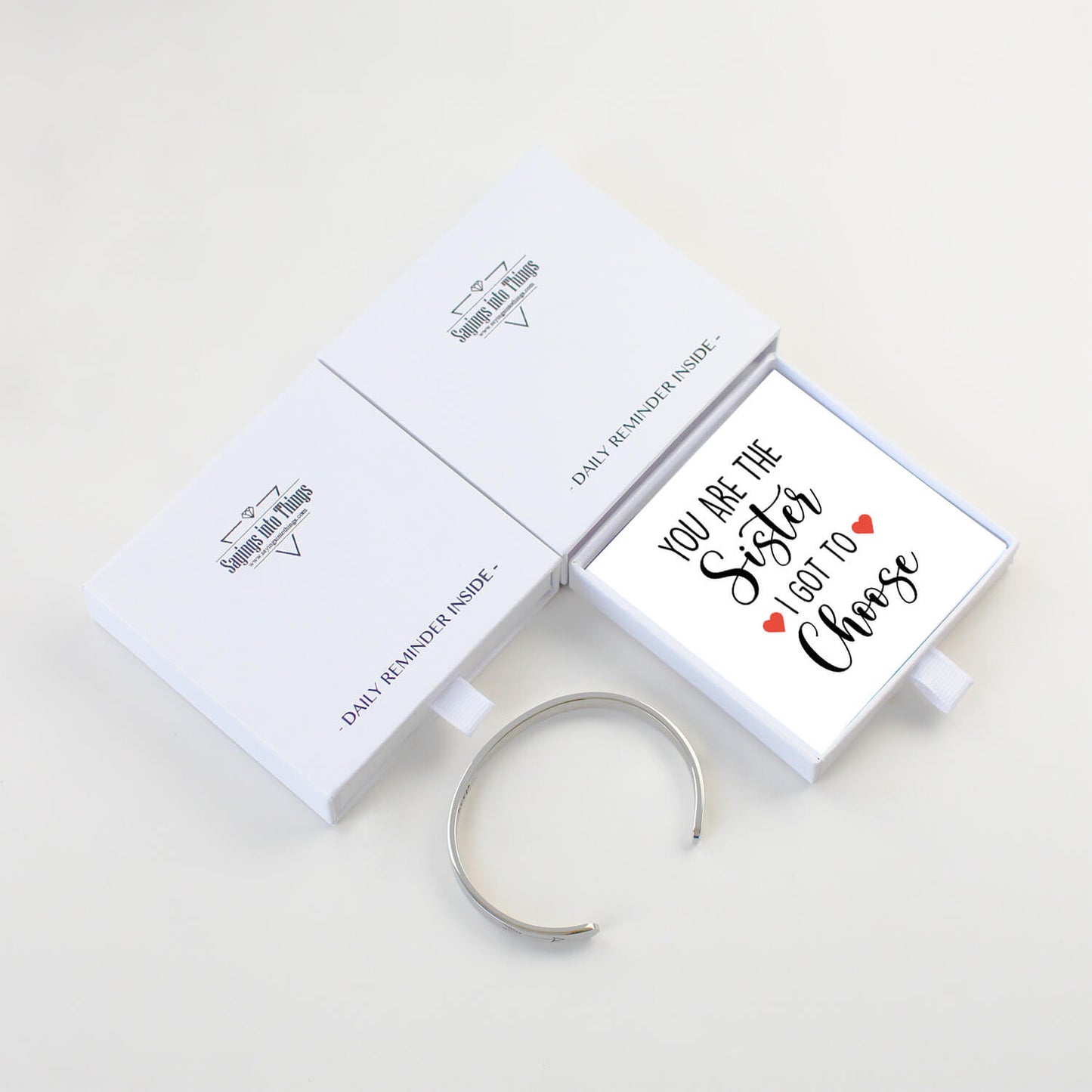 You Are The Sister I Got To Choose Bracelet - Long Distance Best Friend Bracelet Gift, Inspirational Cuff Bangles For Women,Friendship Gift