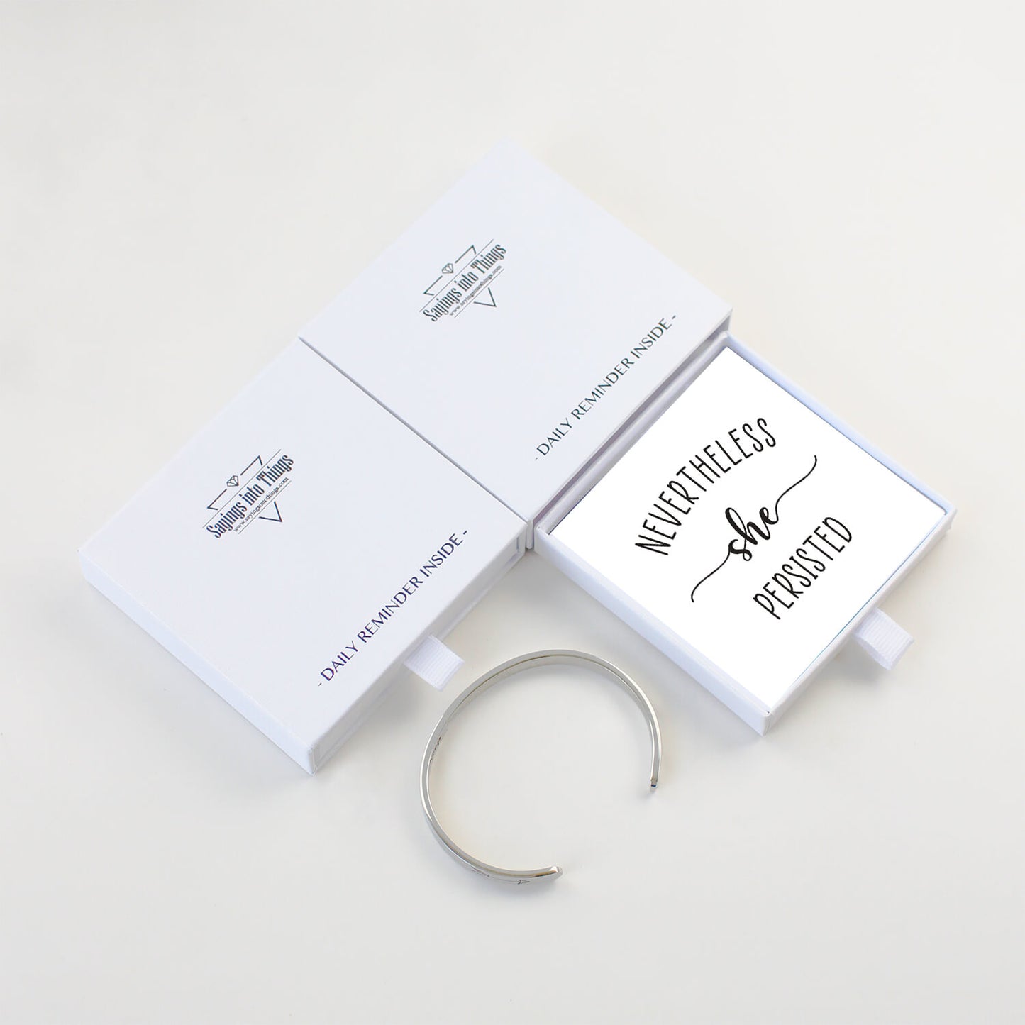 nevertheless, she persisted bracelet bangle