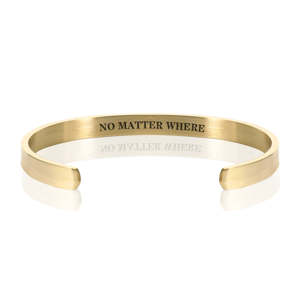 NO MATTER WHERE BRACELET BANGLE - Gold