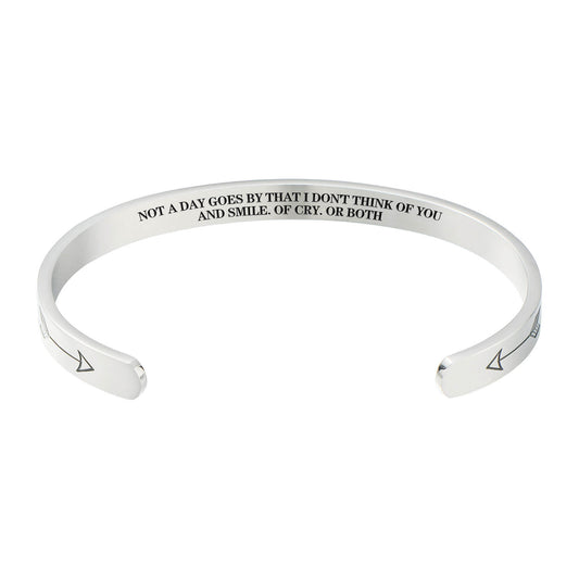 Dad Engraved Bracelet, Loss Of Lover, Grief, Mourning, Death, Dad Mother Memorial Bracelet