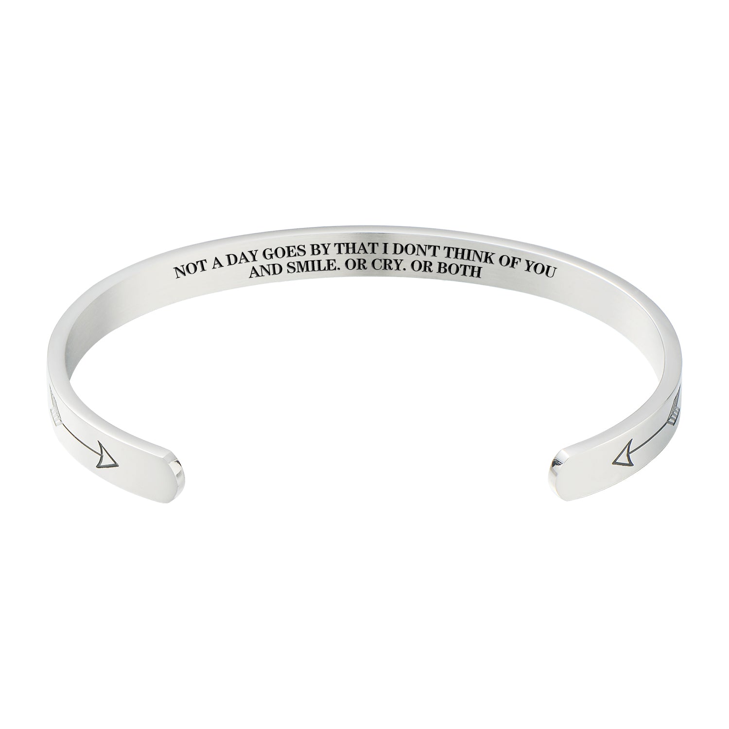 Not A Day Goes By That I Don't Think Of You Women's Memorial Gift  Bracelet Sympathy Gift