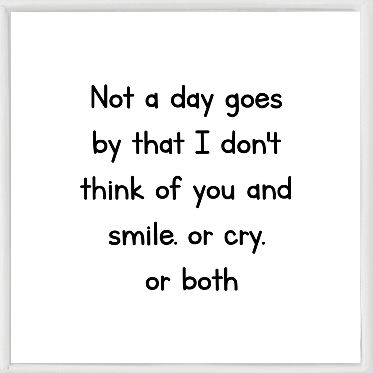 Not A Day Goes By That I Don't Think Of You Women's Memorial Gift  Bracelet Sympathy Gift