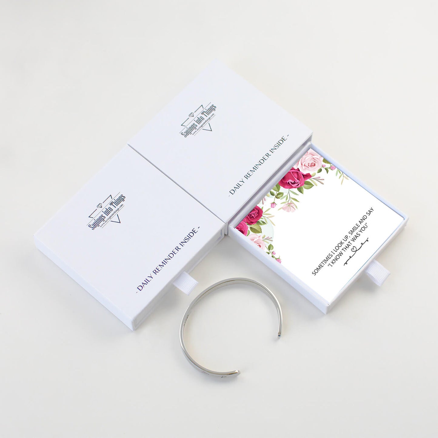 Sometimes I Look Up, Smile And Say “I Know That Was You” Bracelet,Wedding Memorial Gifts for Loss of Father Mother, Remembrance Gifts
