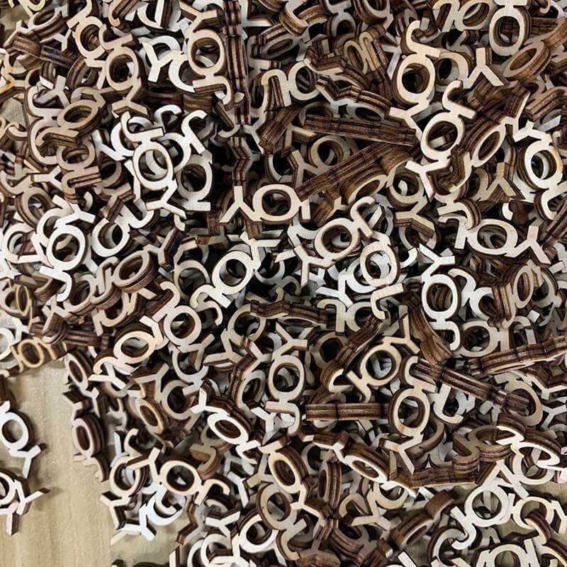 JOY wooden cutouts - Refill your Jar of Joys! 140 per pack