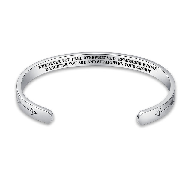 Remember Whose Daughter You Are and Straighten Your Crown" Bracelet