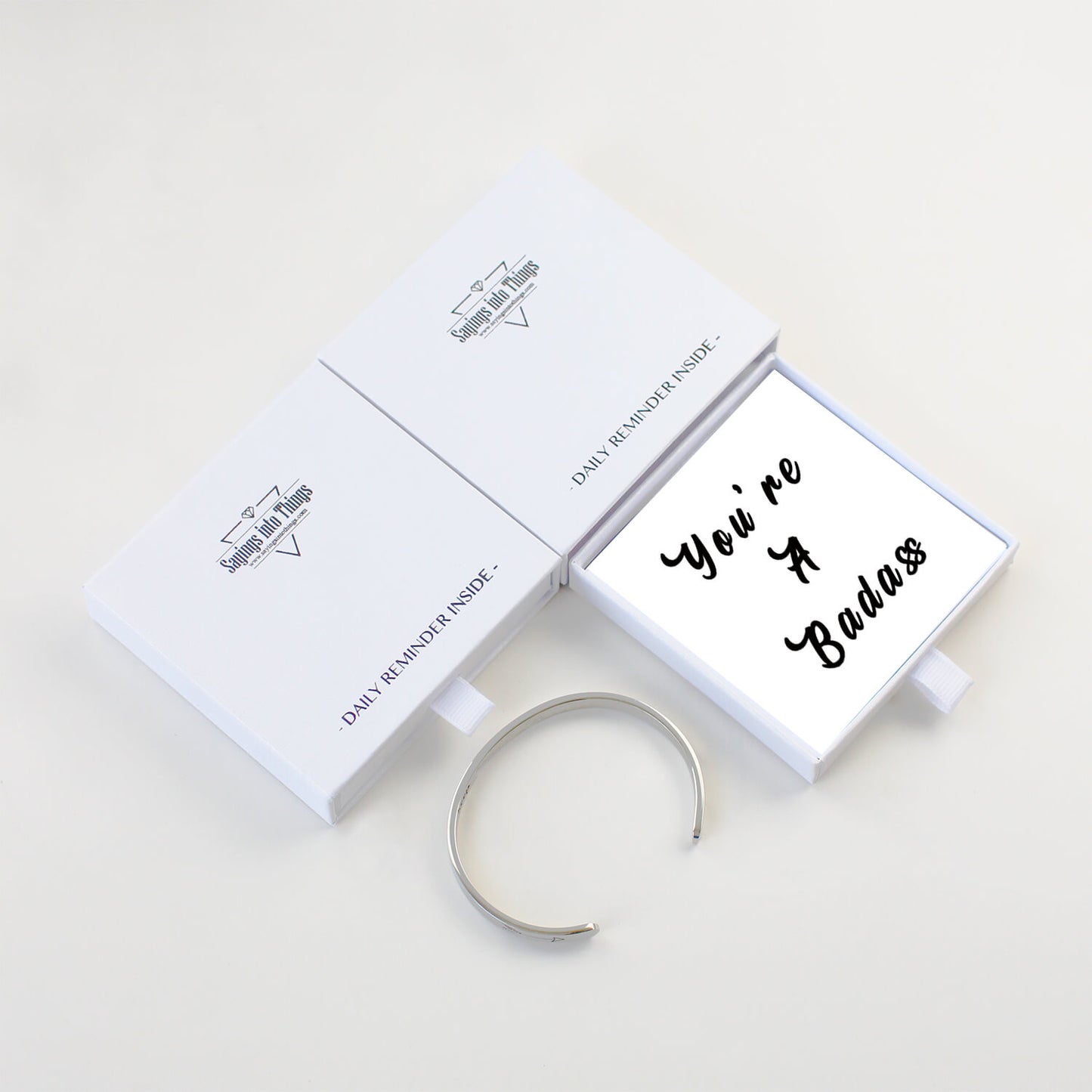 Inspirational Badass Daughter Bracelet For Friend Encouragement Gift For Her Personalized Birthday Jewelry