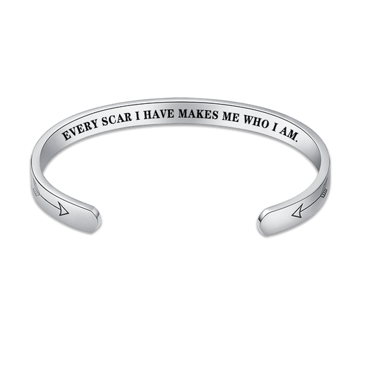 "Every Scar I Have Makes Me Who I Am" Bracelet