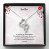 Mom The Sunshine To Light My Day Double Hearts Necklace