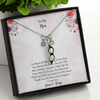 To My Mom Time May Fly Pea Pod Personalized Necklace