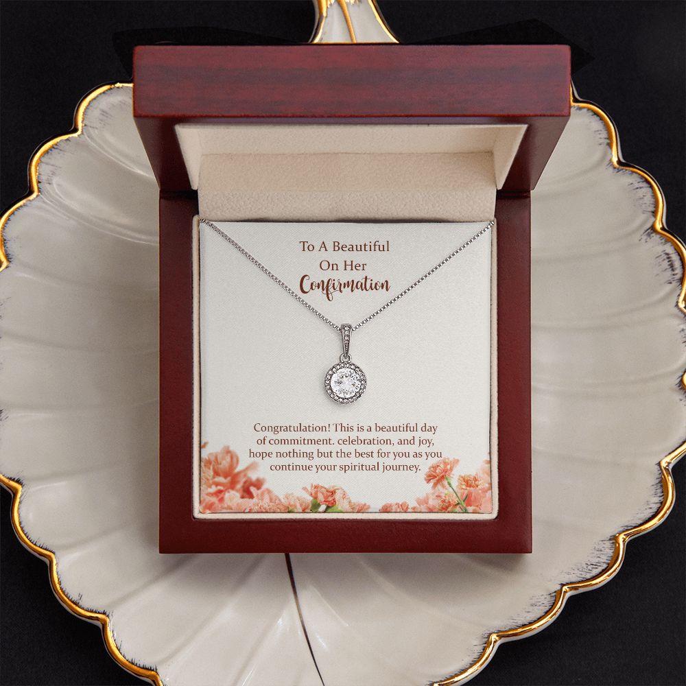 Confirmation Gifts for Teenage Girl, Daughter Eternal Hope Necklace Gift from Mom Dad,  To My Daughter Faith Necklace Gift, Jewelry Gift for Daughter on Birthday, Graduation from Mother Father with Message Card