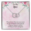 To My Niece, Aunt Neice Alluring Beauty Necklace, Niece Birthday Gift