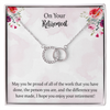 Retirement Perfect Pair Necklace Gifts For Women, Leave Job Gift