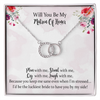 Matron Of Honor Perfect Pair Necklace Gift, Matron Of Honor Proposal, Wedding Day Thank You, Jewelry